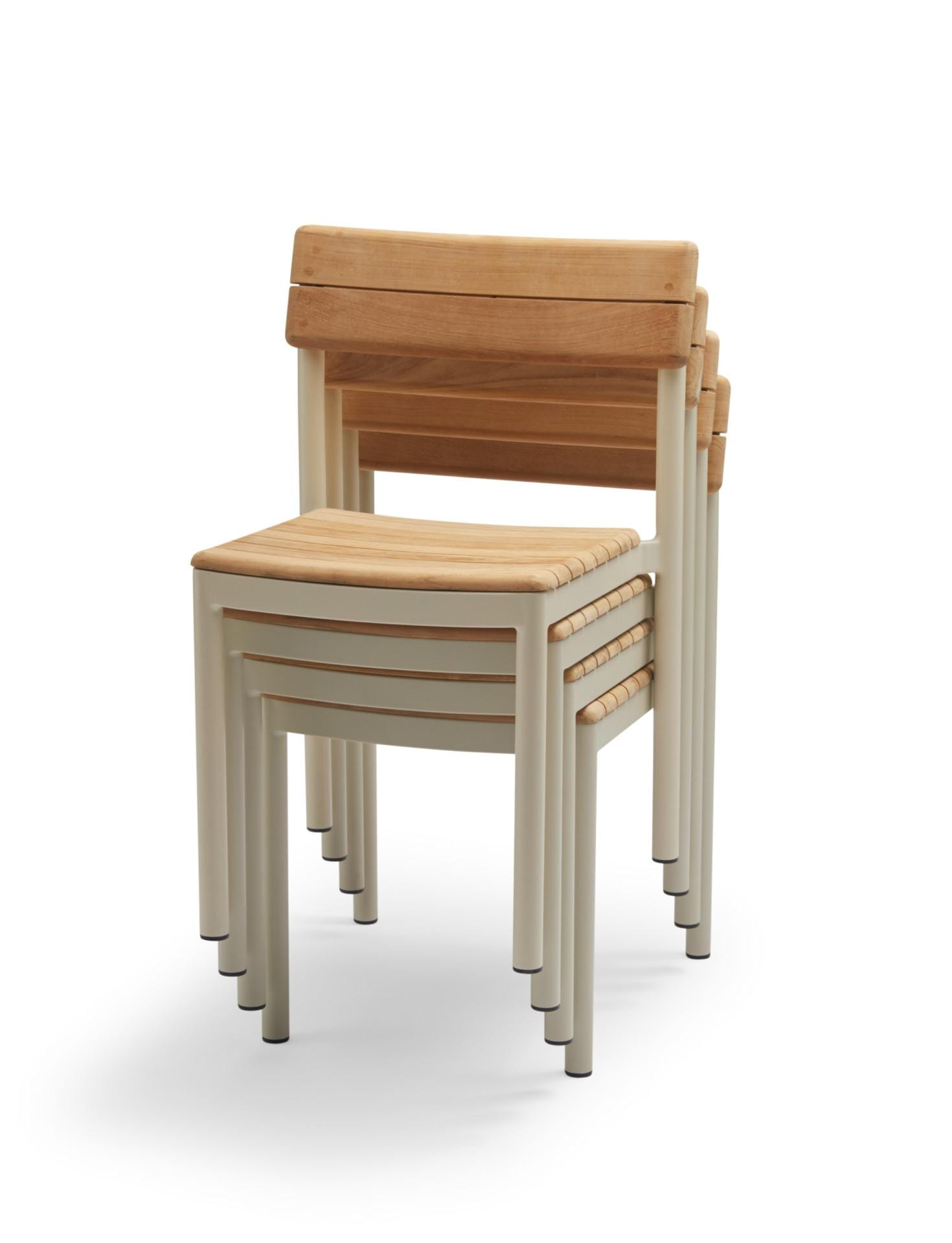 Fritz Hansen PELAGUS -tuoli, kermanvalkoinen/tiikki - Image 2