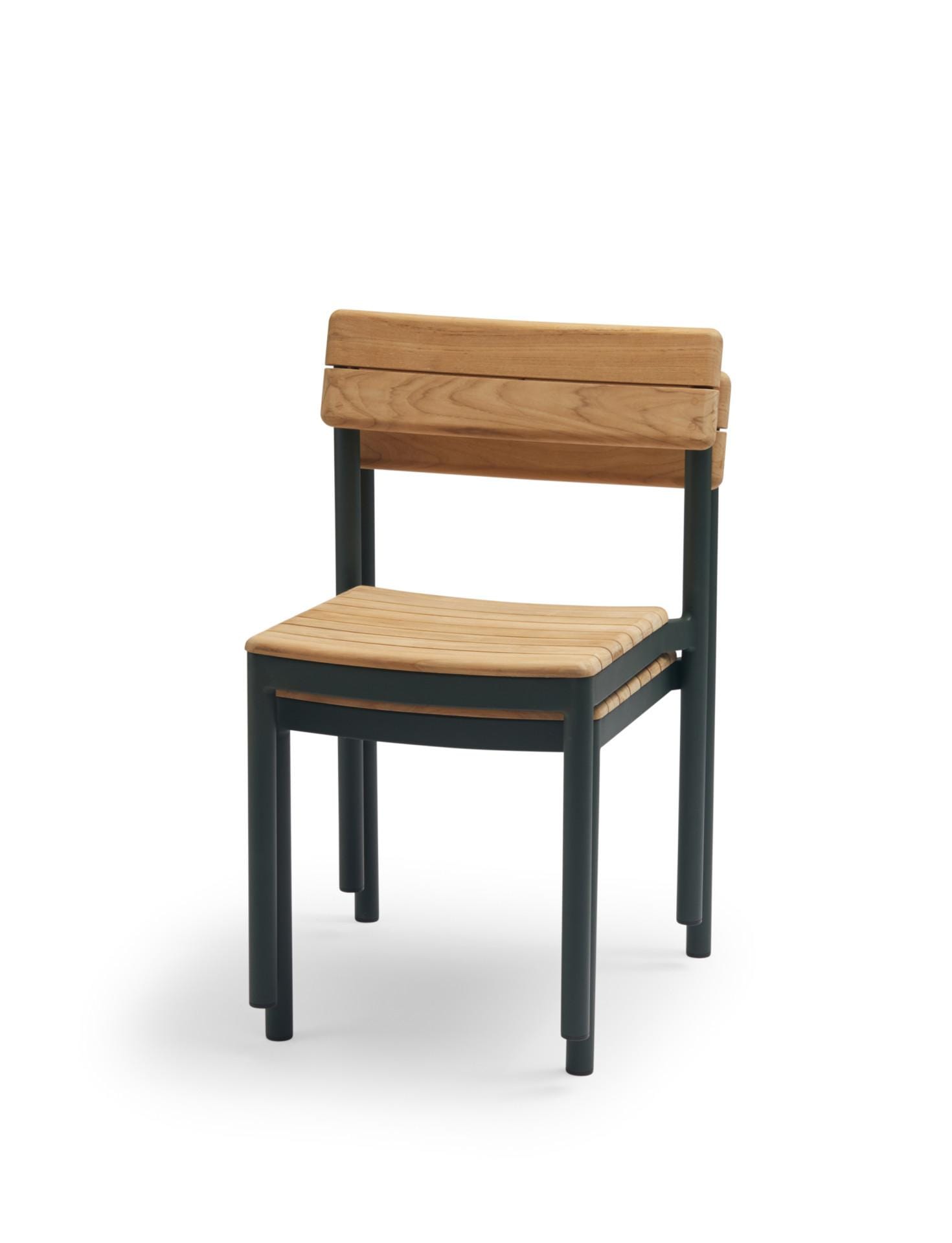 Fritz Hansen PELAGUS -tuoli, tummanvihreä/tiikki - Image 2