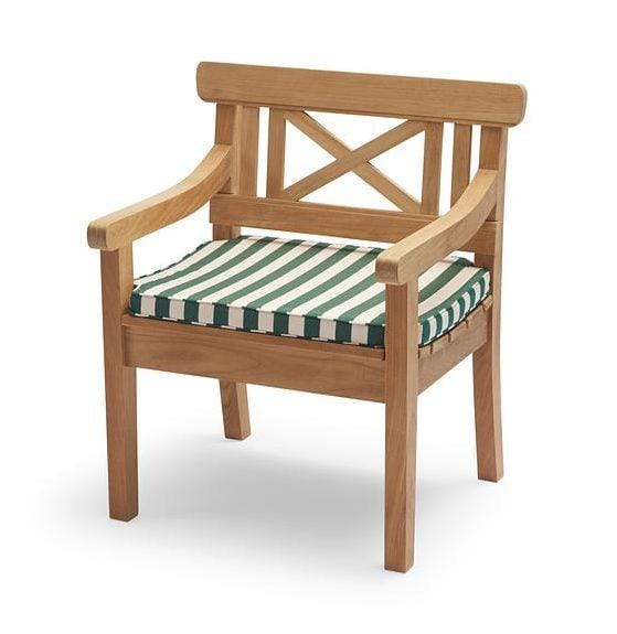 Fritz Hansen DRACHMANN -dining chair with cushion, apricot/dark green