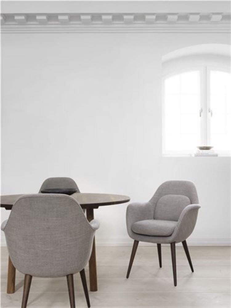 Fredericia SWOON -tuoli, vaaleanharmaa/savutammi - Image 3
