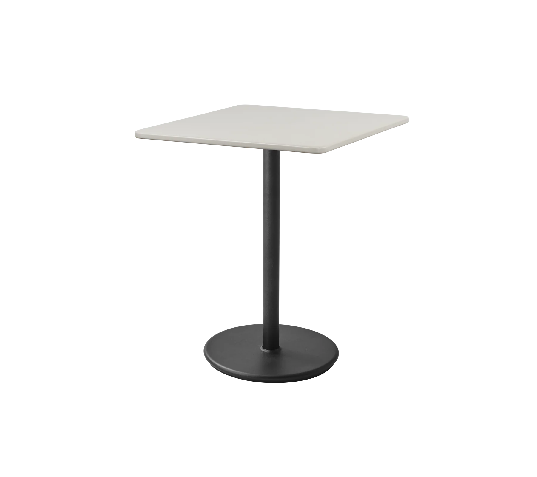 Cane-line GO -café pöytä, 75x75 cm, tummanharmaa/hiekka alumiini