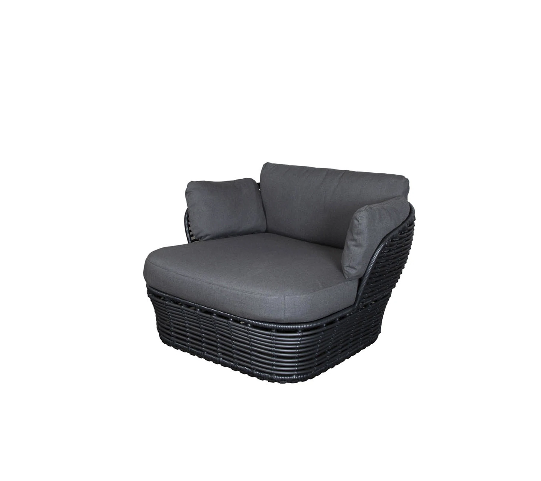 Cane-line BASKET -armchair, grey / dark grey