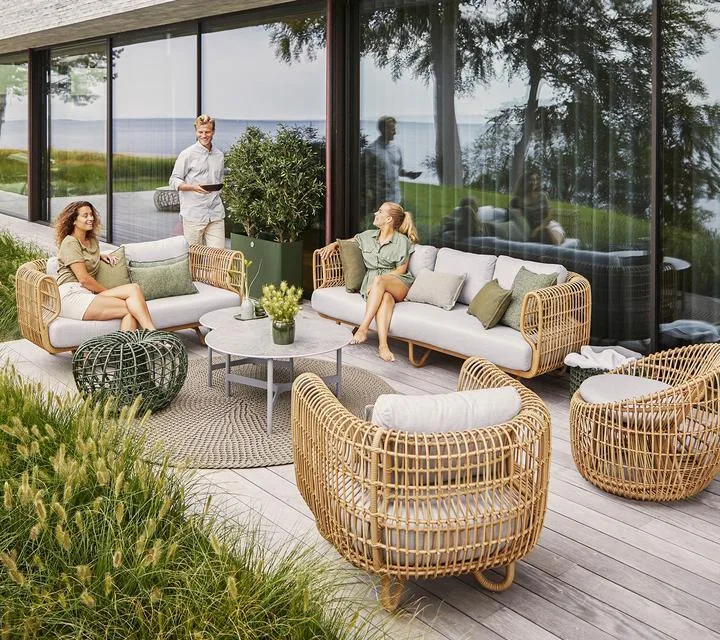 Cane-line NEST footstool, natural - Image 3