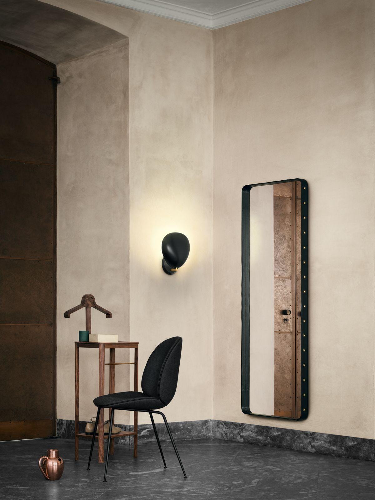 GUBI ADNET RECTANGULAR mirror, 70 x 180 cm, black - Image 2