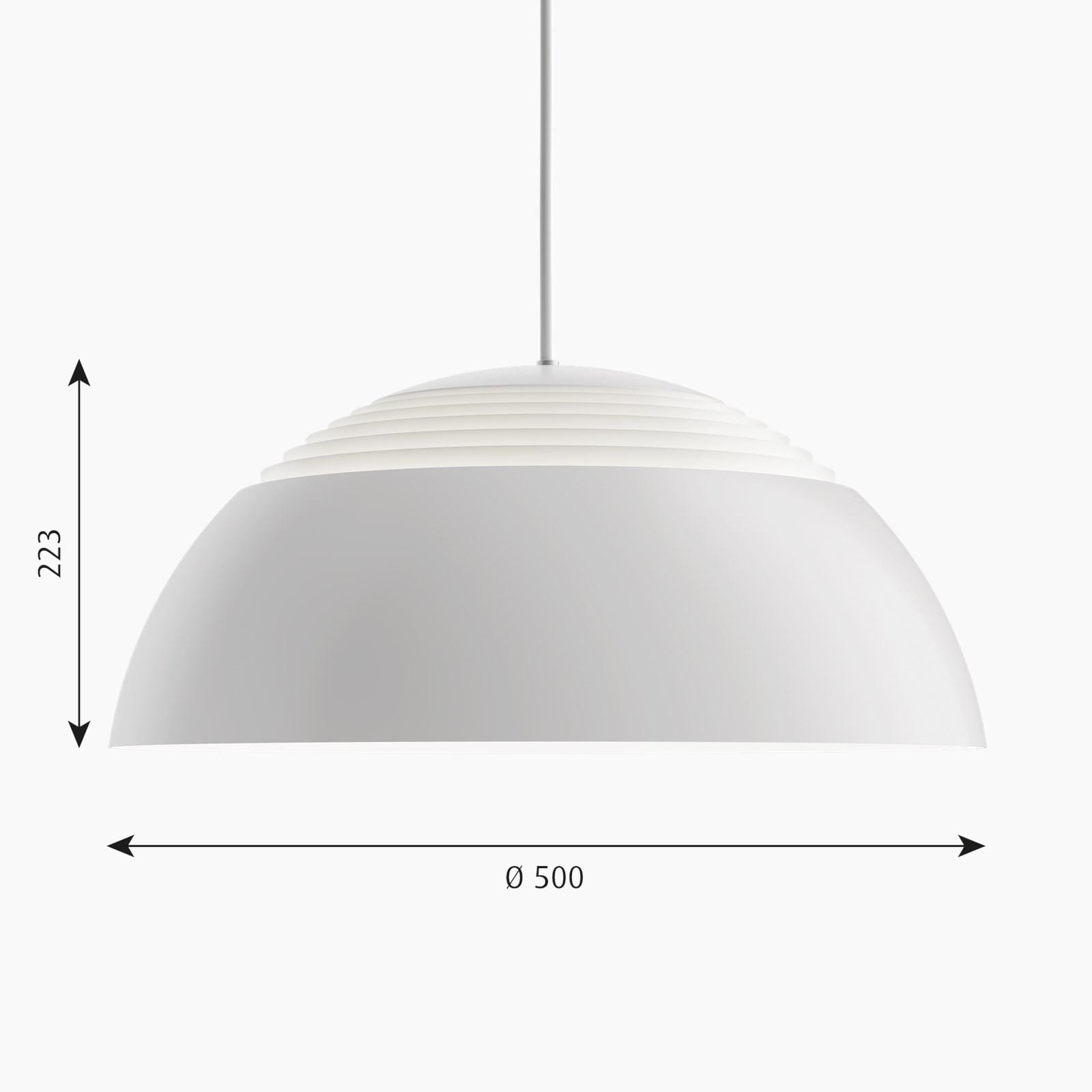 Louis Poulsen AJ ROYAL -riippuvalaisin, Ø500mm, valkoinen - Image 2