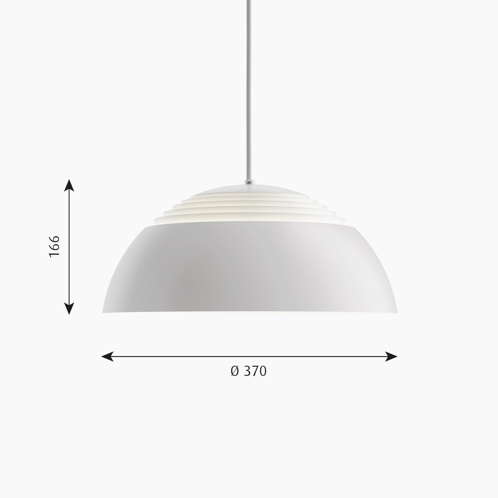 Louis Poulsen AJ ROYAL -riippuvalaisin, Ø370mm, valkoinen - Image 2