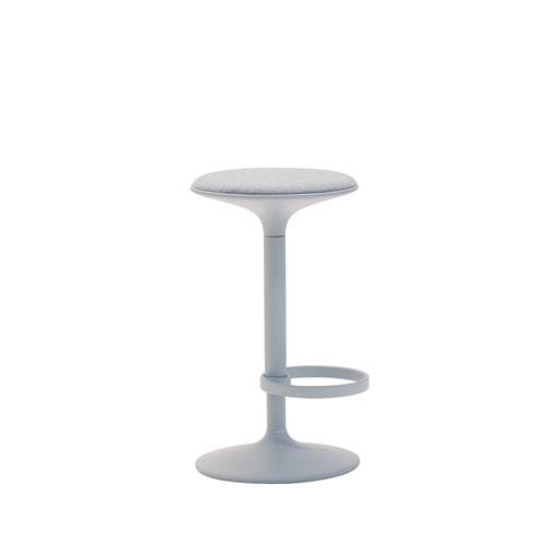 Andreu World HULA barstool 65,5 cm, upholstered seat, light blue BQ2797 - Image 2