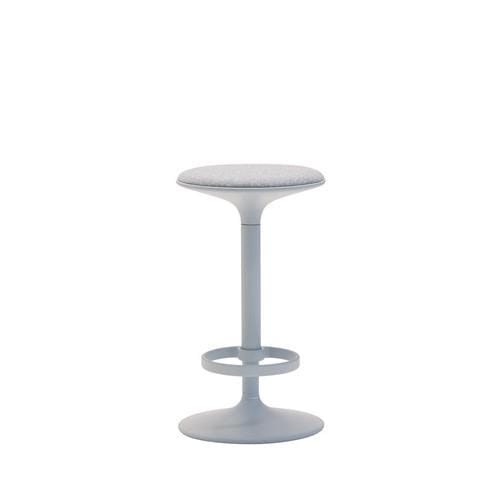 Andreu World HULA barstool 65,5 cm, upholstered seat, light blue BQ2797