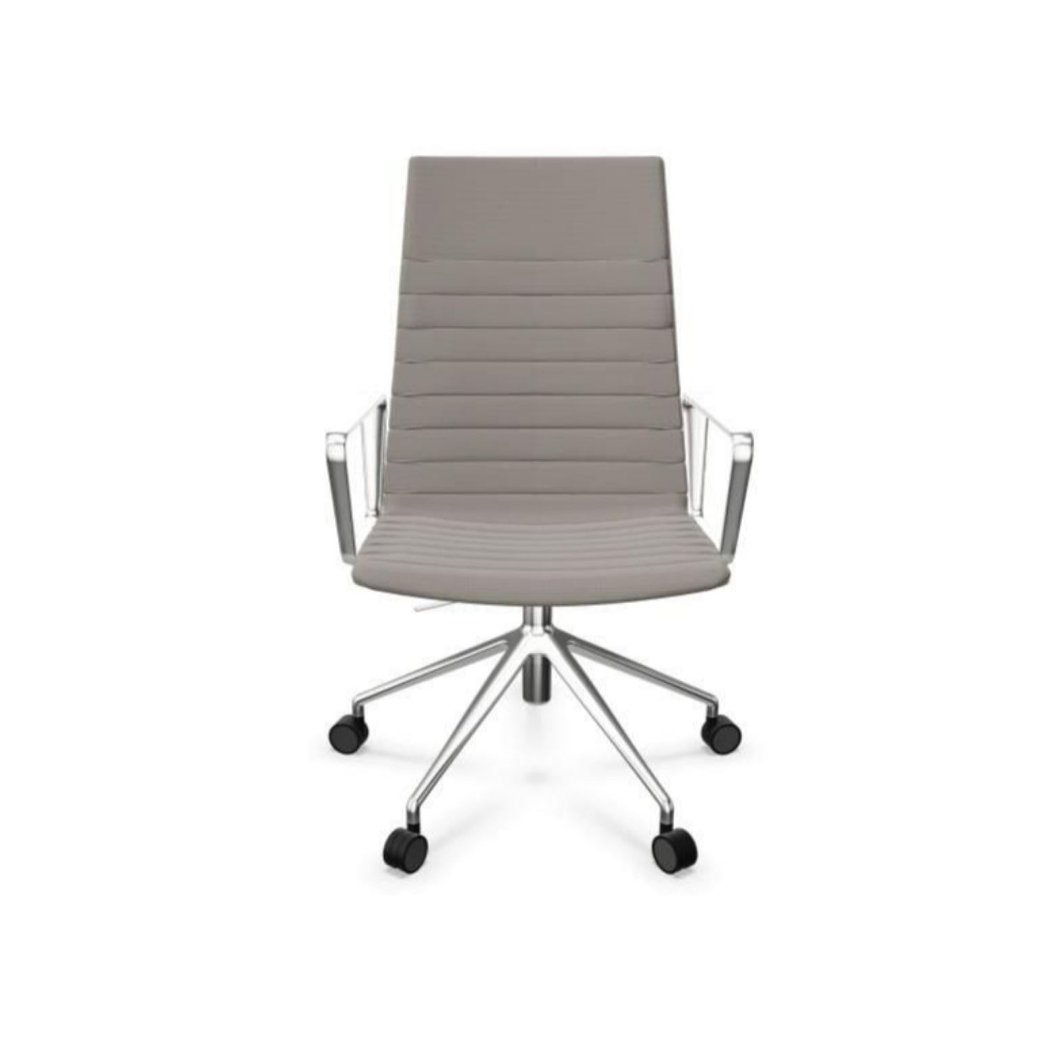 Andreu World FLEX EXECUTIVE chair, medium back, grey/aluminium SO1860