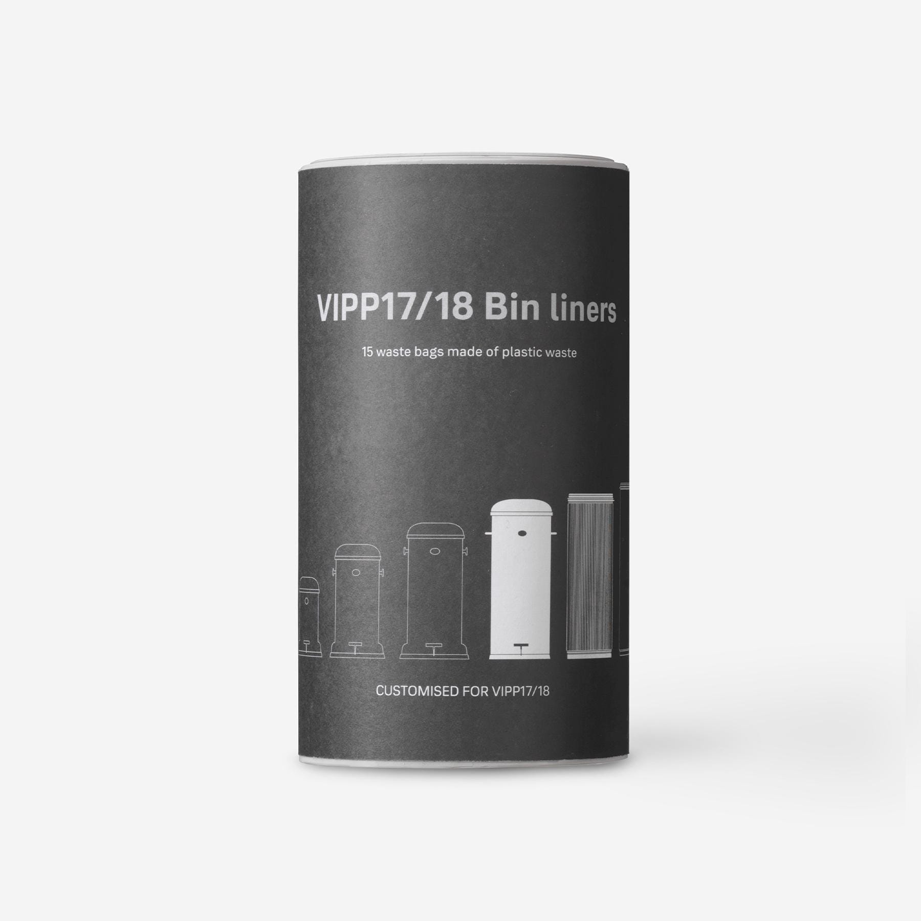 Vipp 17/18 roskapussit, 8 rullaa