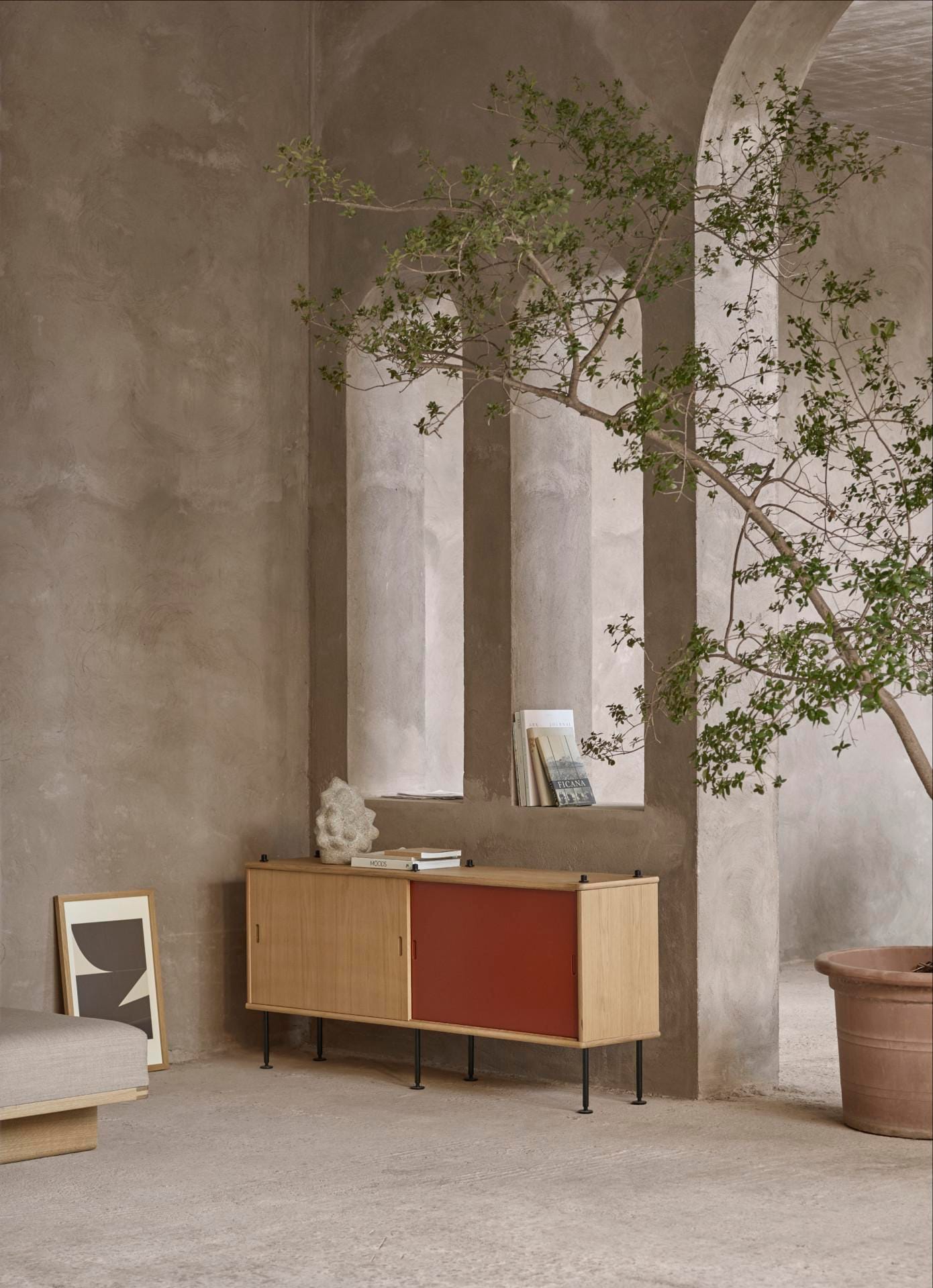 Carl Hansen BM0253 senkki, matala, öljytty tammi/harmaa - Image 3