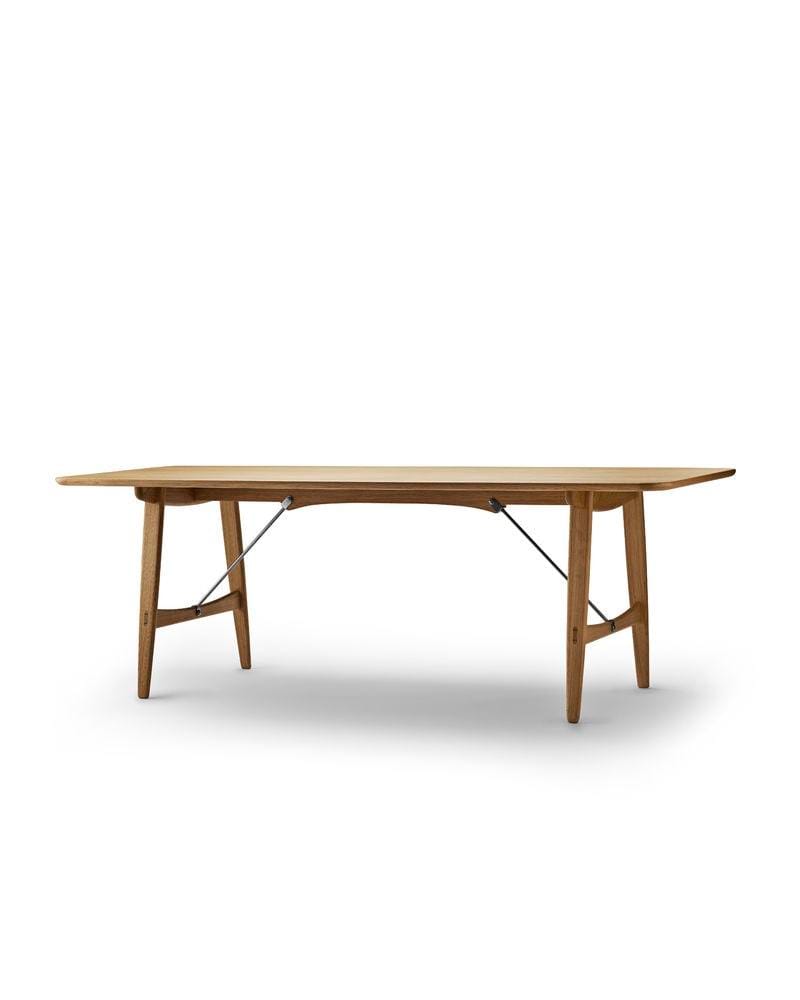 Carl Hansen BM1160 table, oiled oak / stainless steel