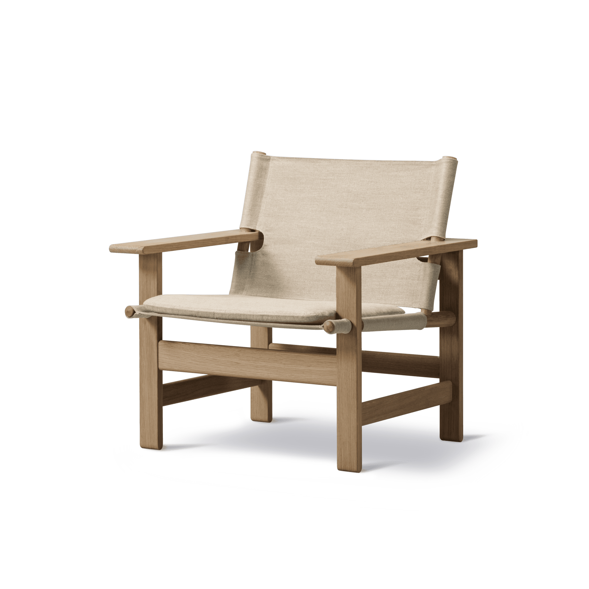 Fredericia CANVAS armchair, natural canvas / oak light oil - Image 2