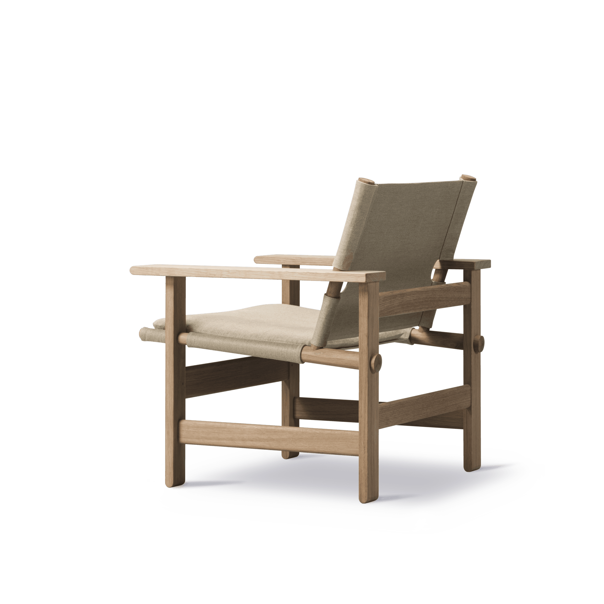 Fredericia CANVAS armchair, natural canvas / oak light oil - Image 4
