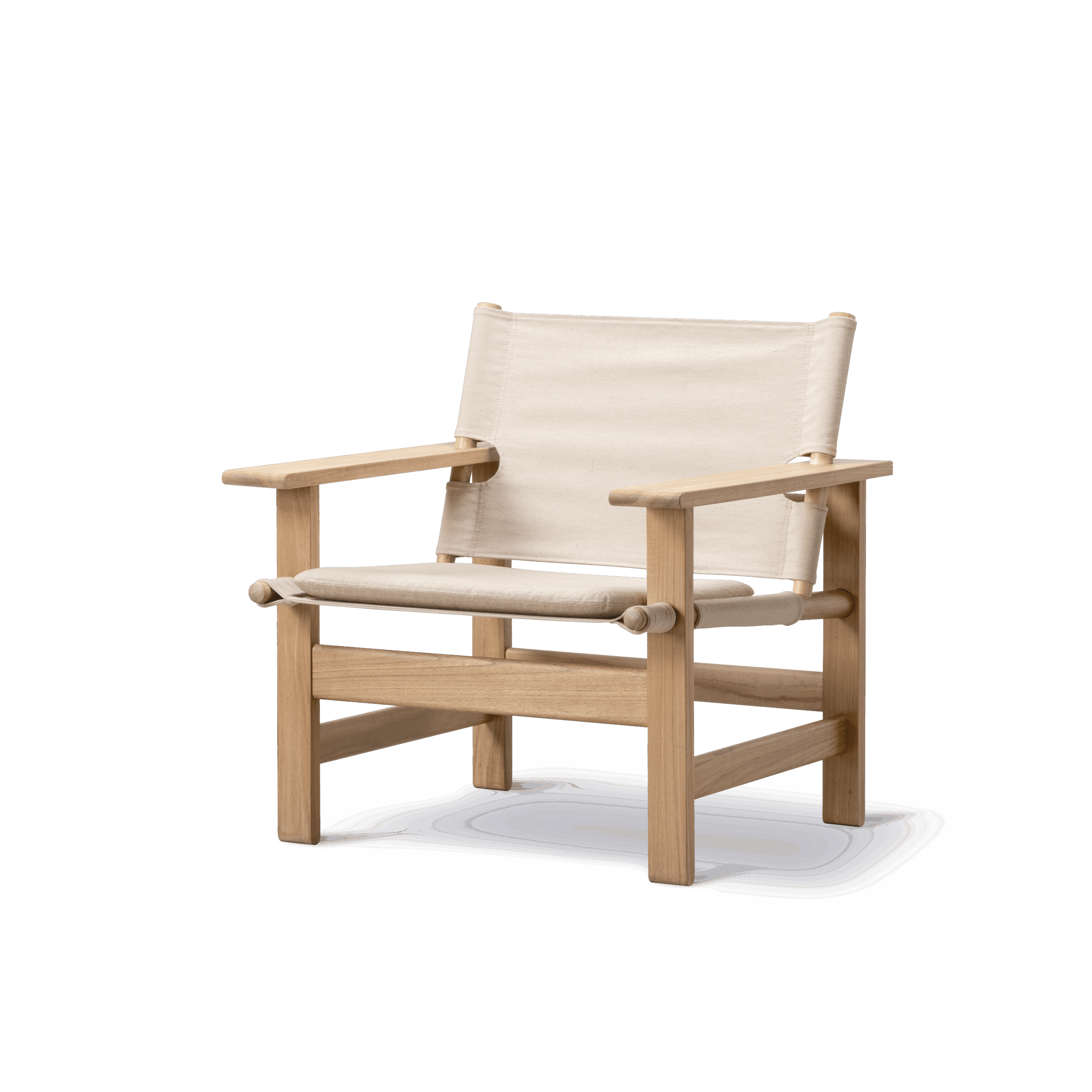 Fredericia THE CANVAS CHAIR OUTDOOR lounge chair with cushion