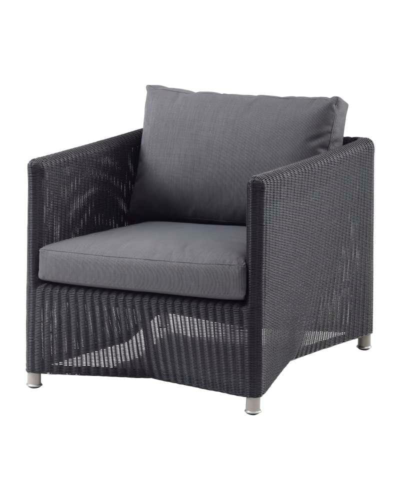 Cane-line DIAMOND lounge chair, dark grey