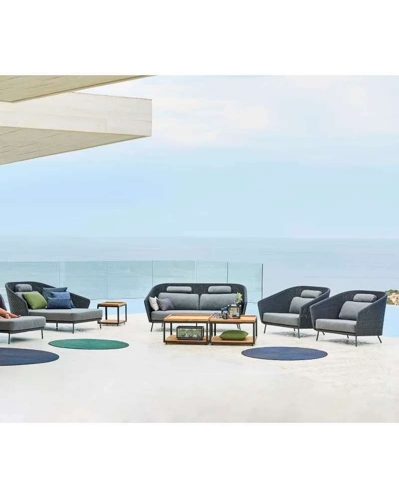 Cane-line MEGA lounge chair, dark grey - Image 3