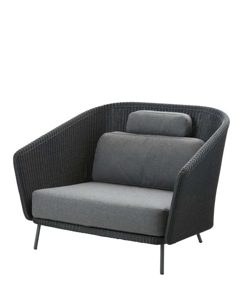 Cane-line MEGA lounge chair, dark grey