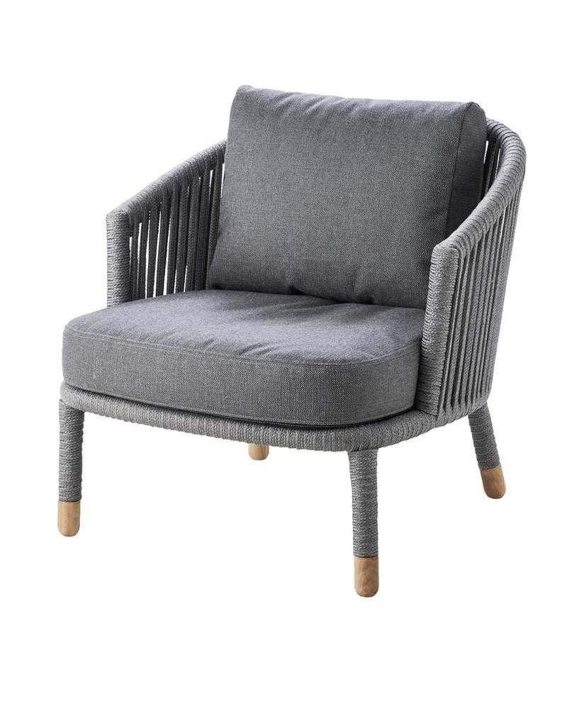 Cane-line MOMENTS armchair, grey