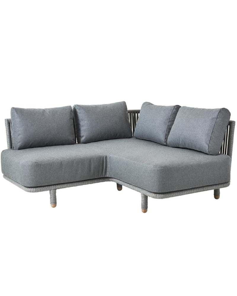Cane-line MOMENTS corner module, grey