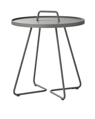 Cane-line ON-THE-MOVE side table, large, grey