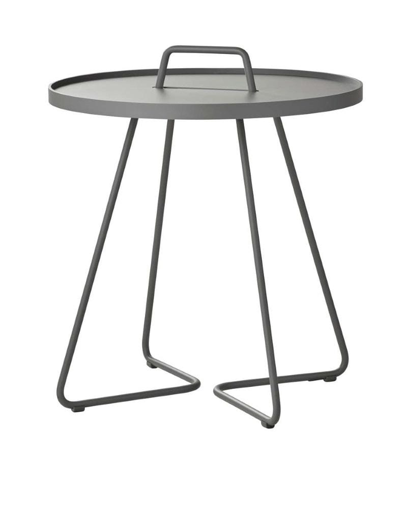 Cane-line ON-THE-MOVE side table, large, grey
