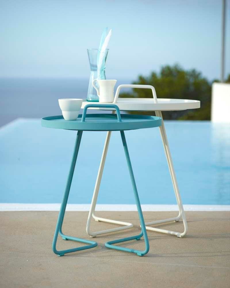 Cane-line ON-THE-MOVE side table, small, dark green - Image 6