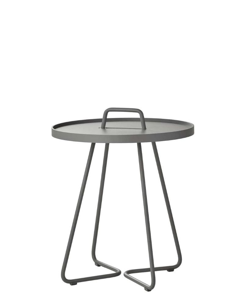 Cane-line ON-THE-MOVE side table, small, grey