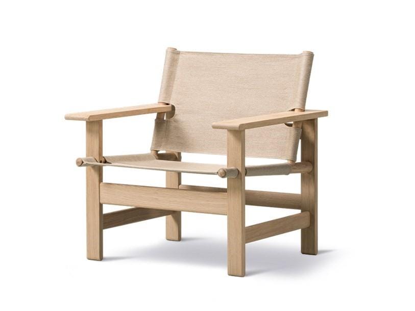 Fredericia CANVAS armchair, natural canvas / soaped oak - Image 2