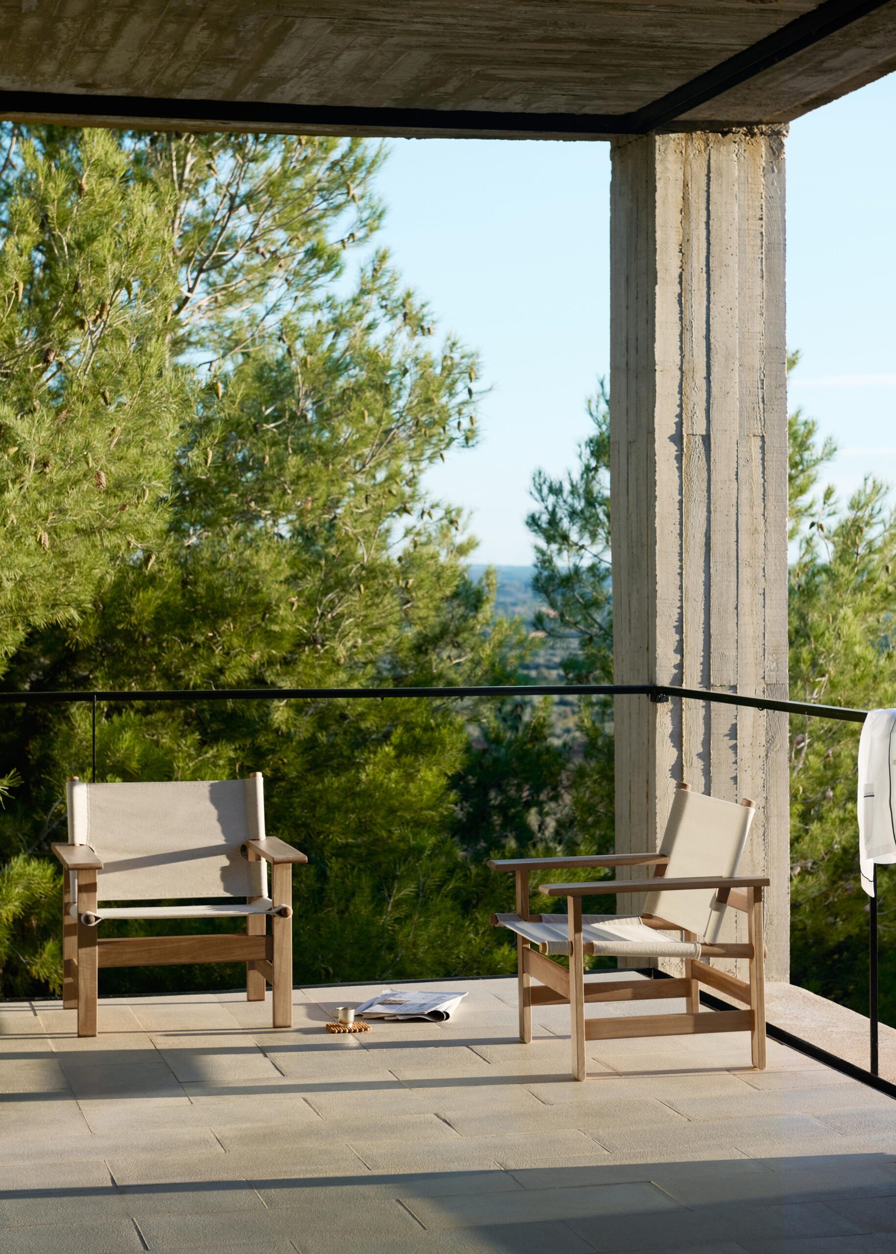 Fredericia THE CANVAS CHAIR OUTDOOR lounge chair with cushion - Image 9