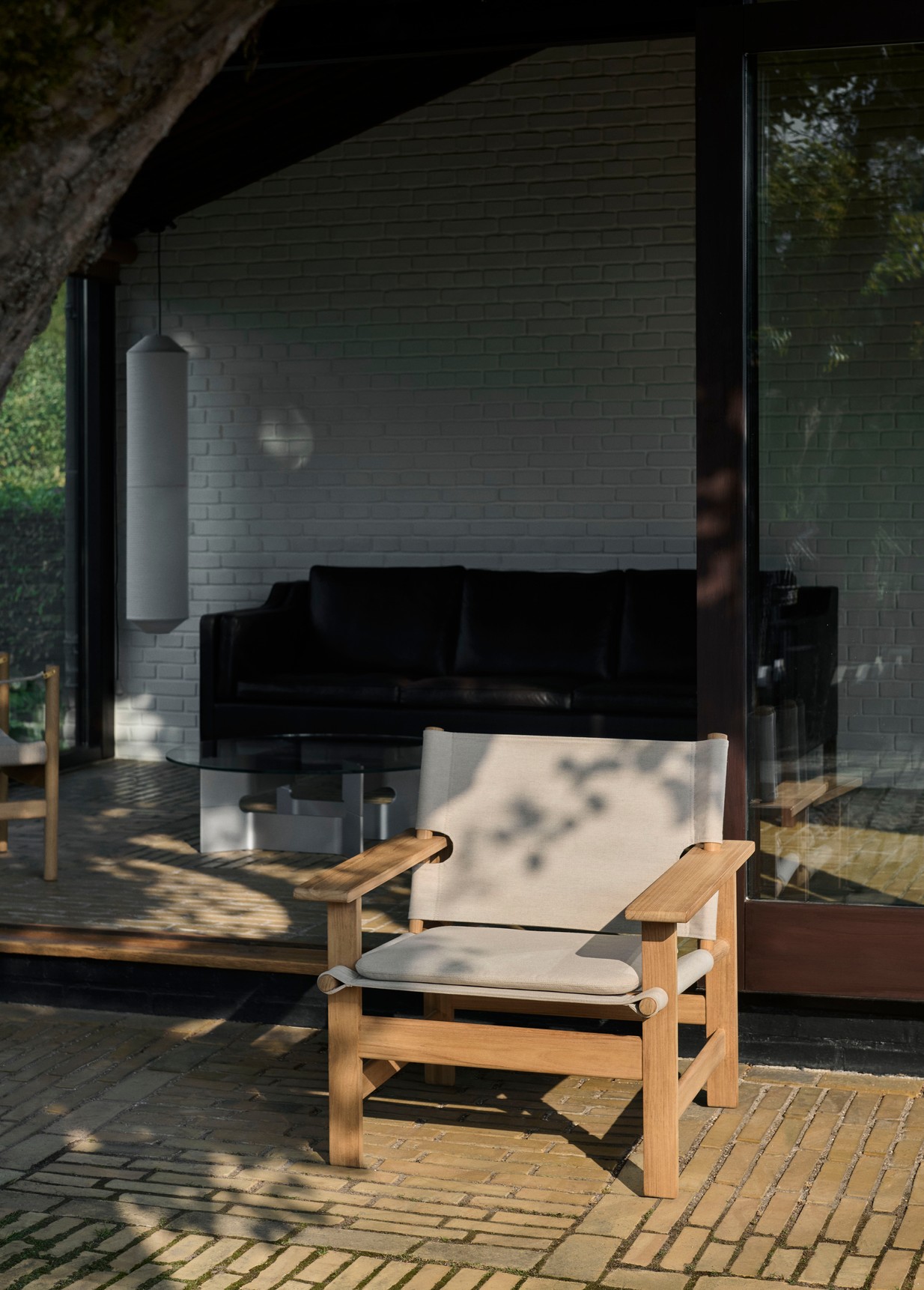 Fredericia THE CANVAS CHAIR OUTDOOR lounge chair with cushion - Image 4