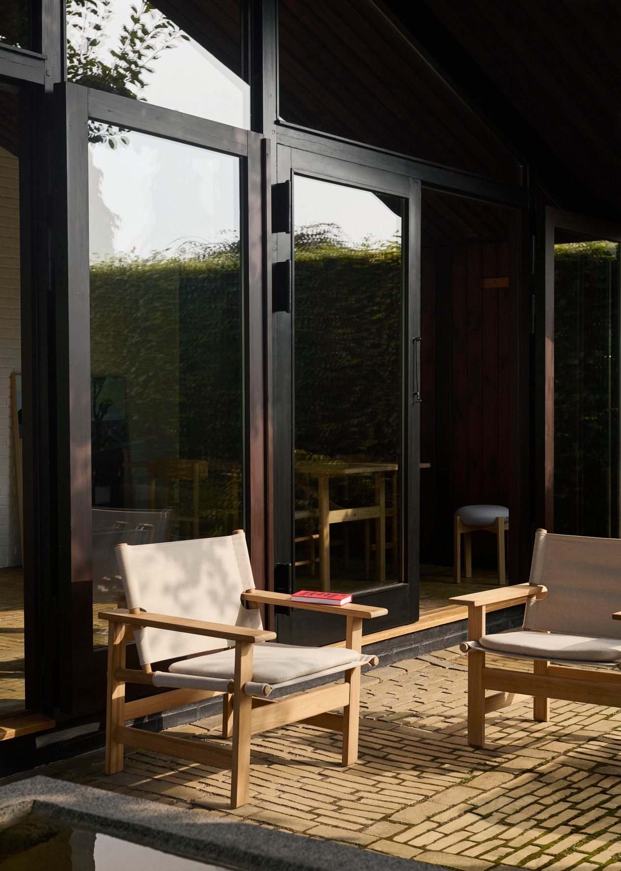 Fredericia THE CANVAS CHAIR OUTDOOR lounge chair with cushion - Image 3