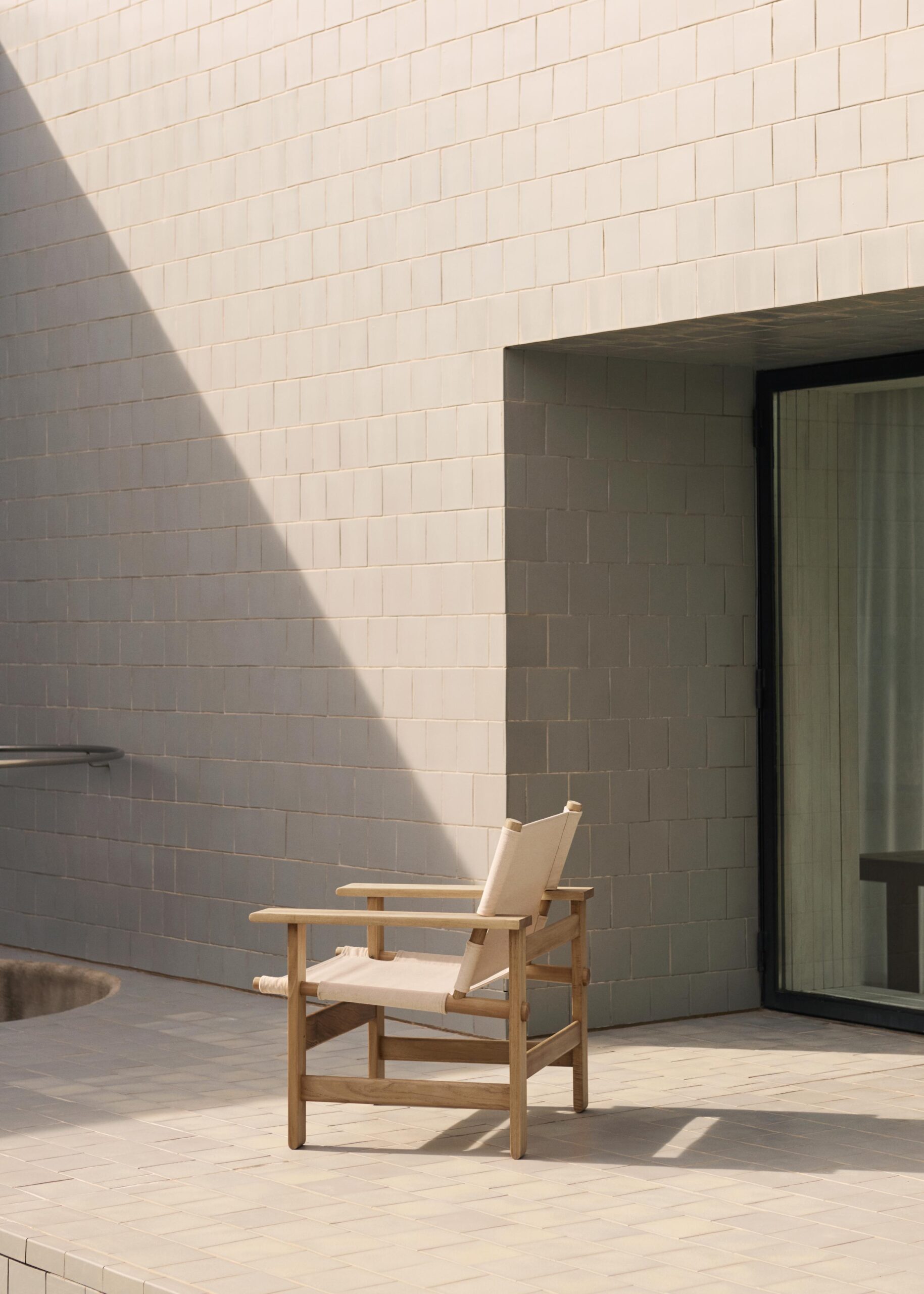 Fredericia THE CANVAS CHAIR OUTDOOR lounge chair with cushion - Image 8