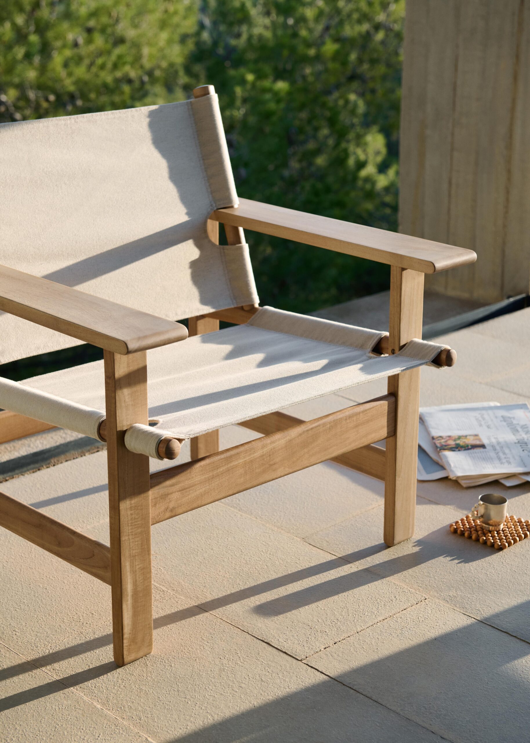 Fredericia THE CANVAS CHAIR OUTDOOR lounge chair with cushion - Image 7