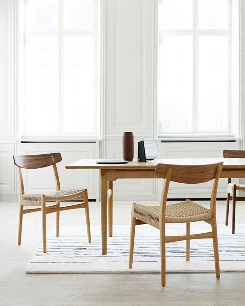 Carl Hansen CH23 chair, black oak / natural paper cord - Image 5