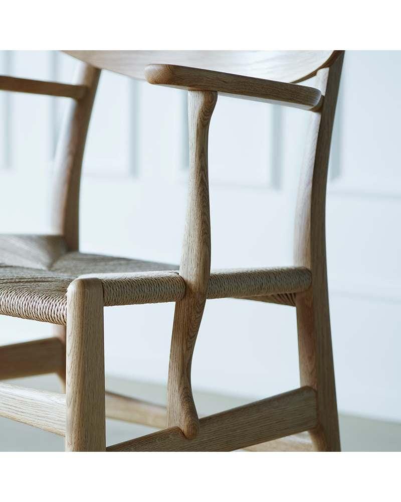 Carl Hansen CH26 -tuoli, öljytty tammi/luonnonvärinen paperinaru - Image 3