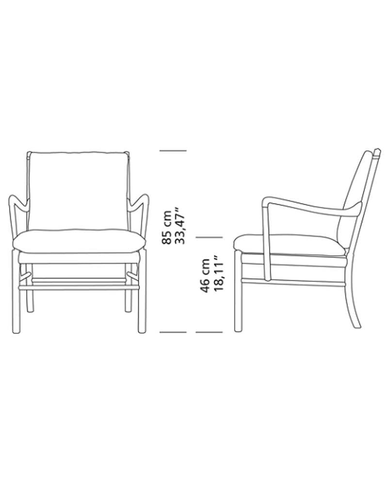 Carl Hansen OW149 COLONIAL -nojatuoli, saippuoitu tammi/ruskea nahka - Image 10