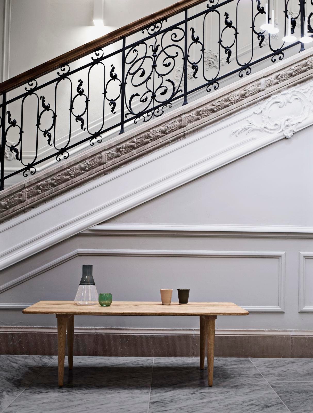 Carl Hansen CH011 -sohvapöytä, saippuoitu tammi, 130x55cm - Image 3