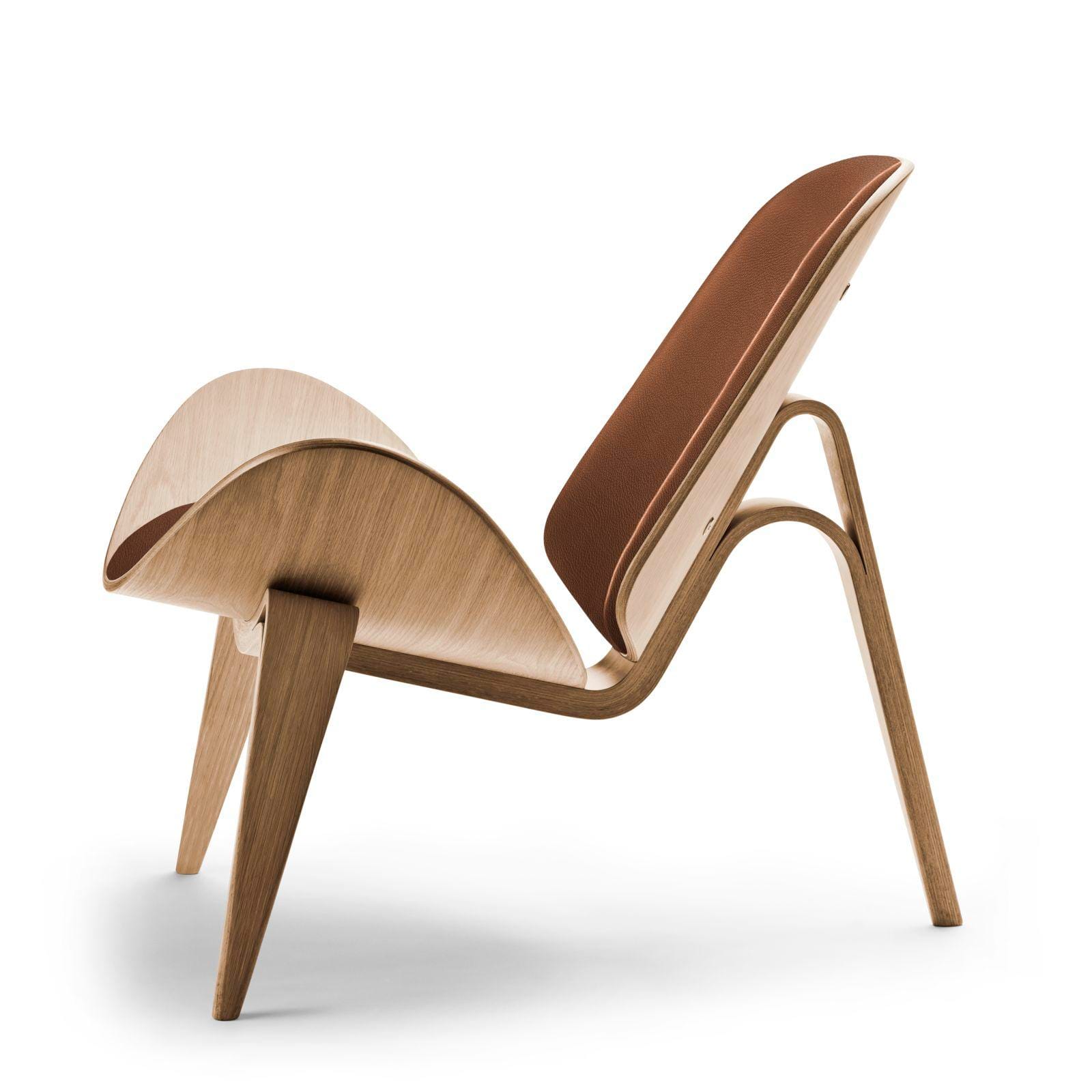 Carl Hansen CH07 -tuoli, öljytty tammi/ruskea nahka - Image 2