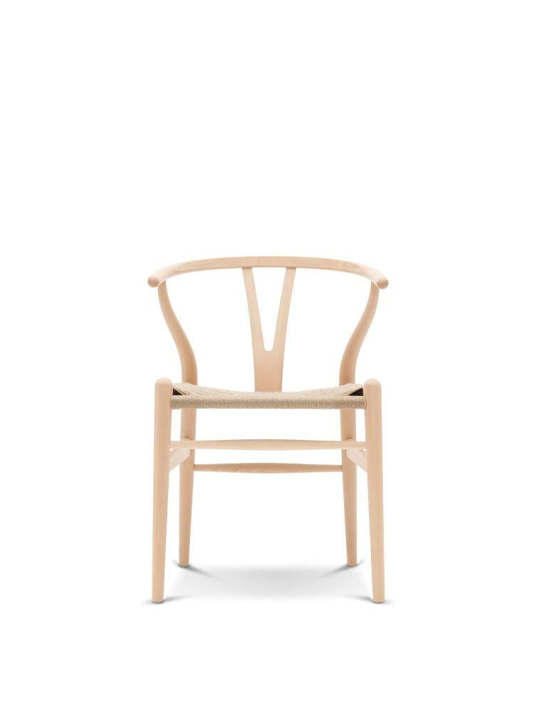 Carl Hansen CH24 chair, soaped beech/natural paper cord