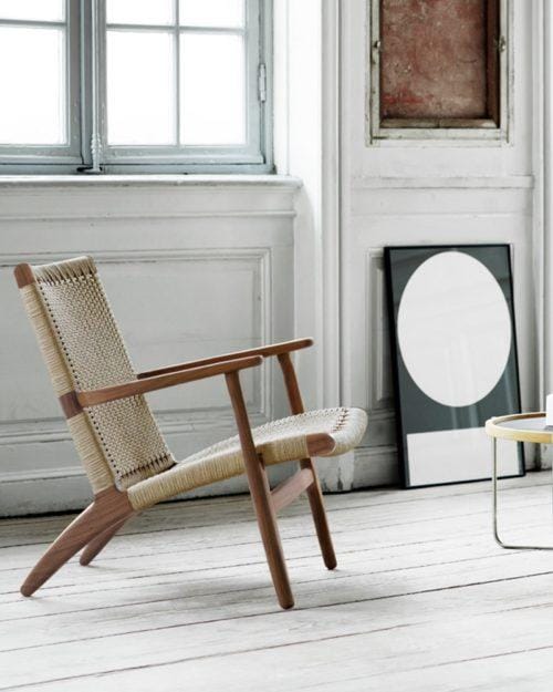 Carl Hansen CH25 chair, oiled walnut / natural paper cord - Image 4
