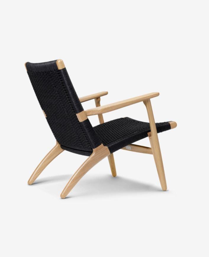 Carl Hansen CH25 -tuoli, lakattu tammi/musta paperinaru - Image 2