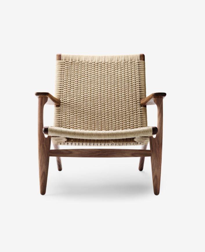 Carl Hansen CH25 chair, oiled walnut / natural paper cord