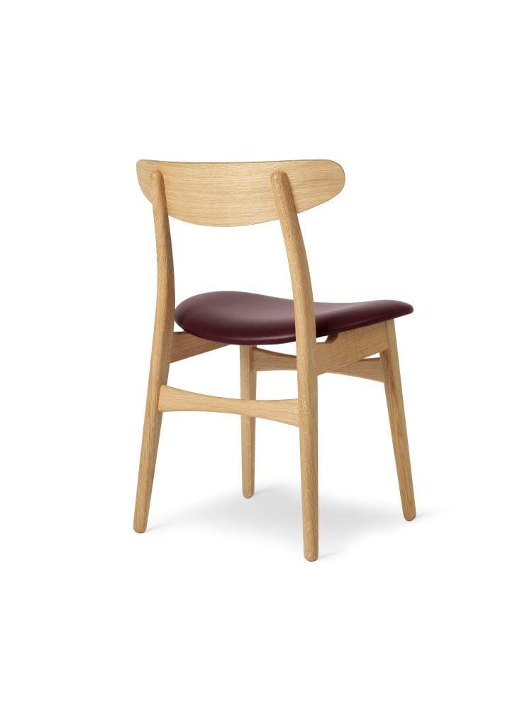 Carl Hansen CH30P chair, oiled oak / leather - Image 2