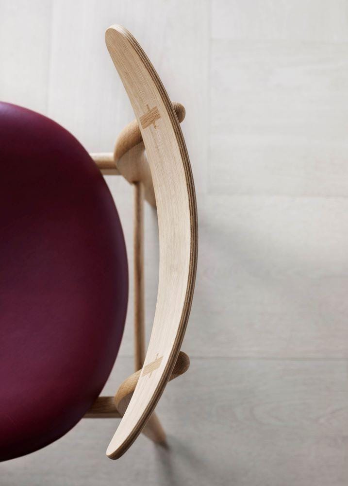 Carl Hansen CH30P chair, oiled oak / leather - Image 3