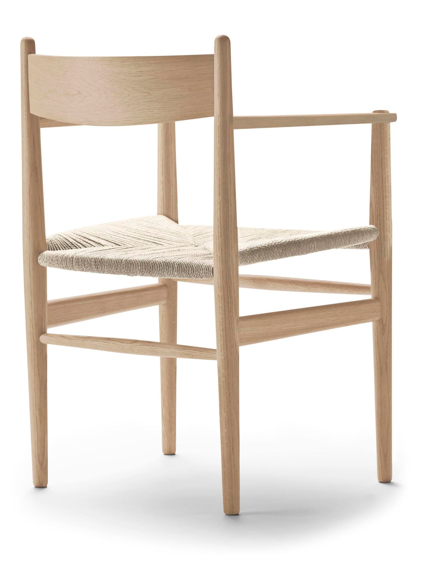 Carl Hansen CH37 chair, white oiled oak - Image 2