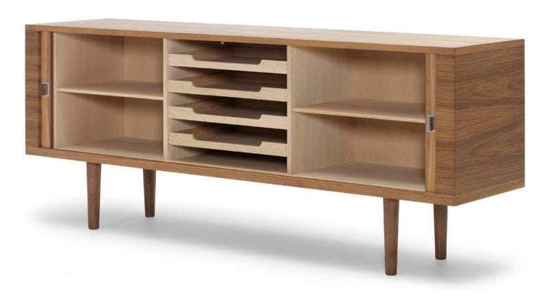 Carl Hansen CH825 Credenza -senkki, öljytty tammi, teräsjalat - Image 3