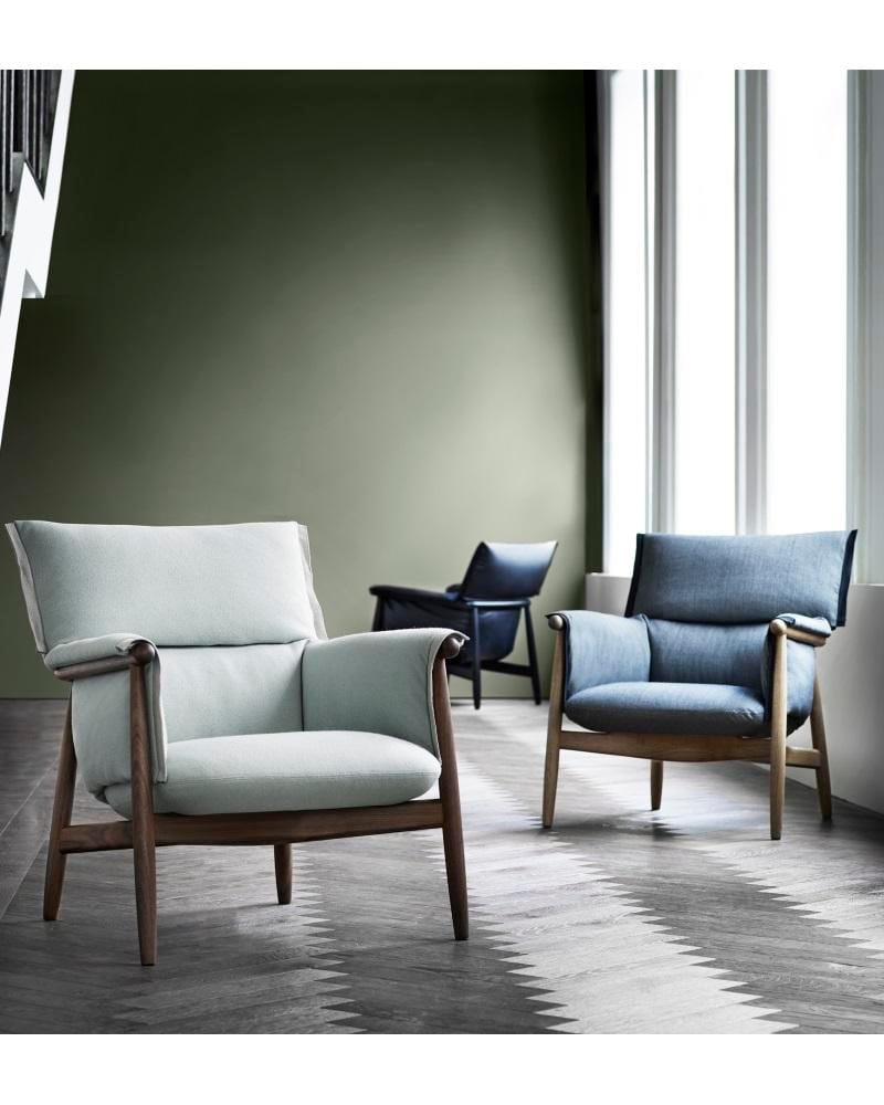 Carl Hansen E015 EMBRACE armchair, oiled oak / fabric upholstery - Image 5