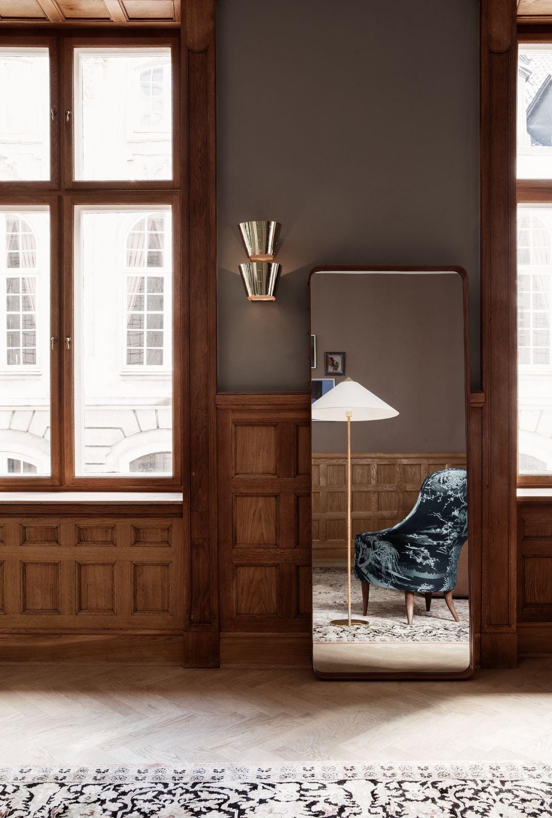 GUBI ADNET RECTANGULAR mirror, 70 x 180 cm, black - Image 3