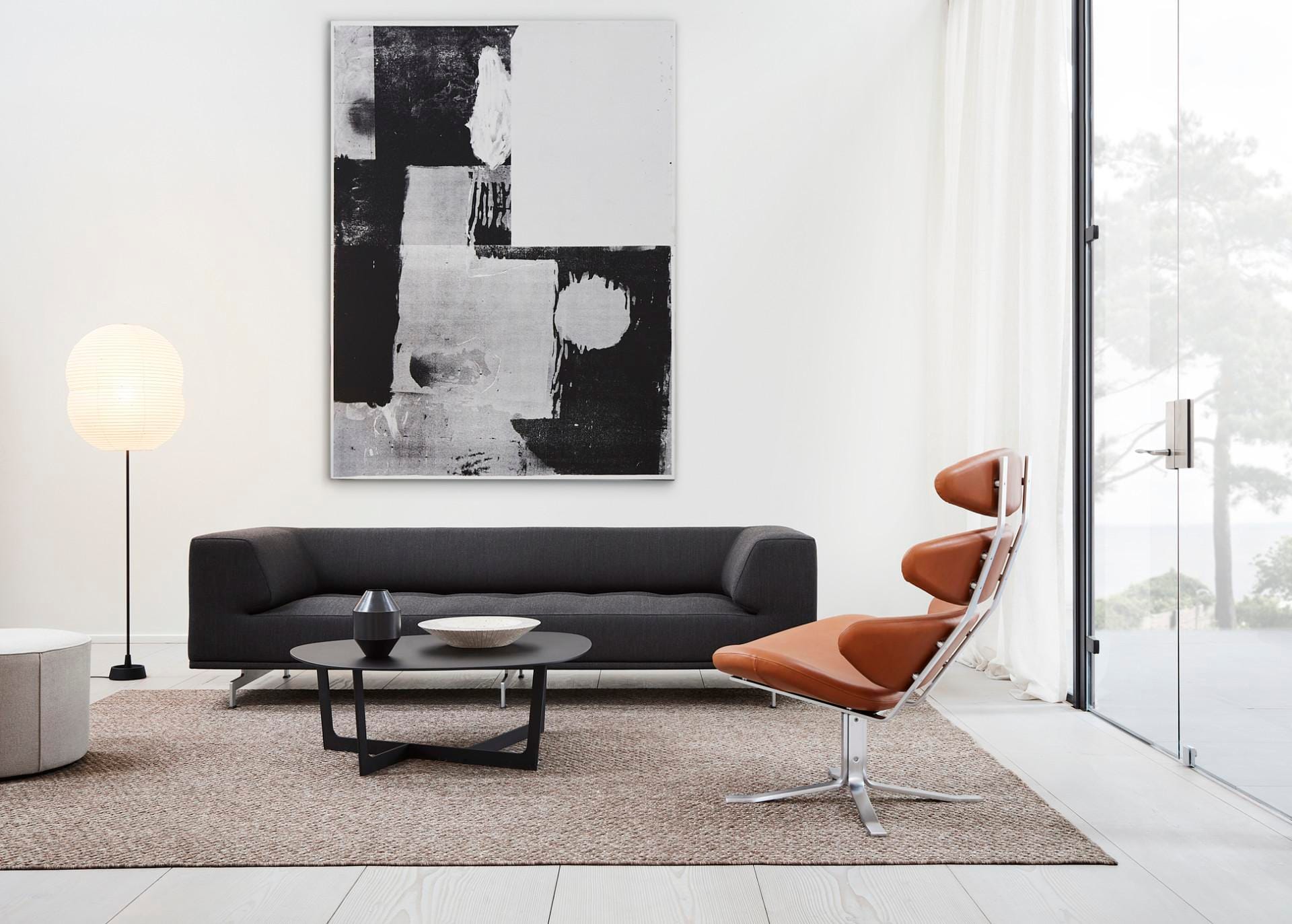 Fredericia INSULA -sohvapöytä 95x98cm, musta alumiini - Image 4